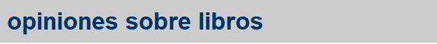 opiniones sobre libros